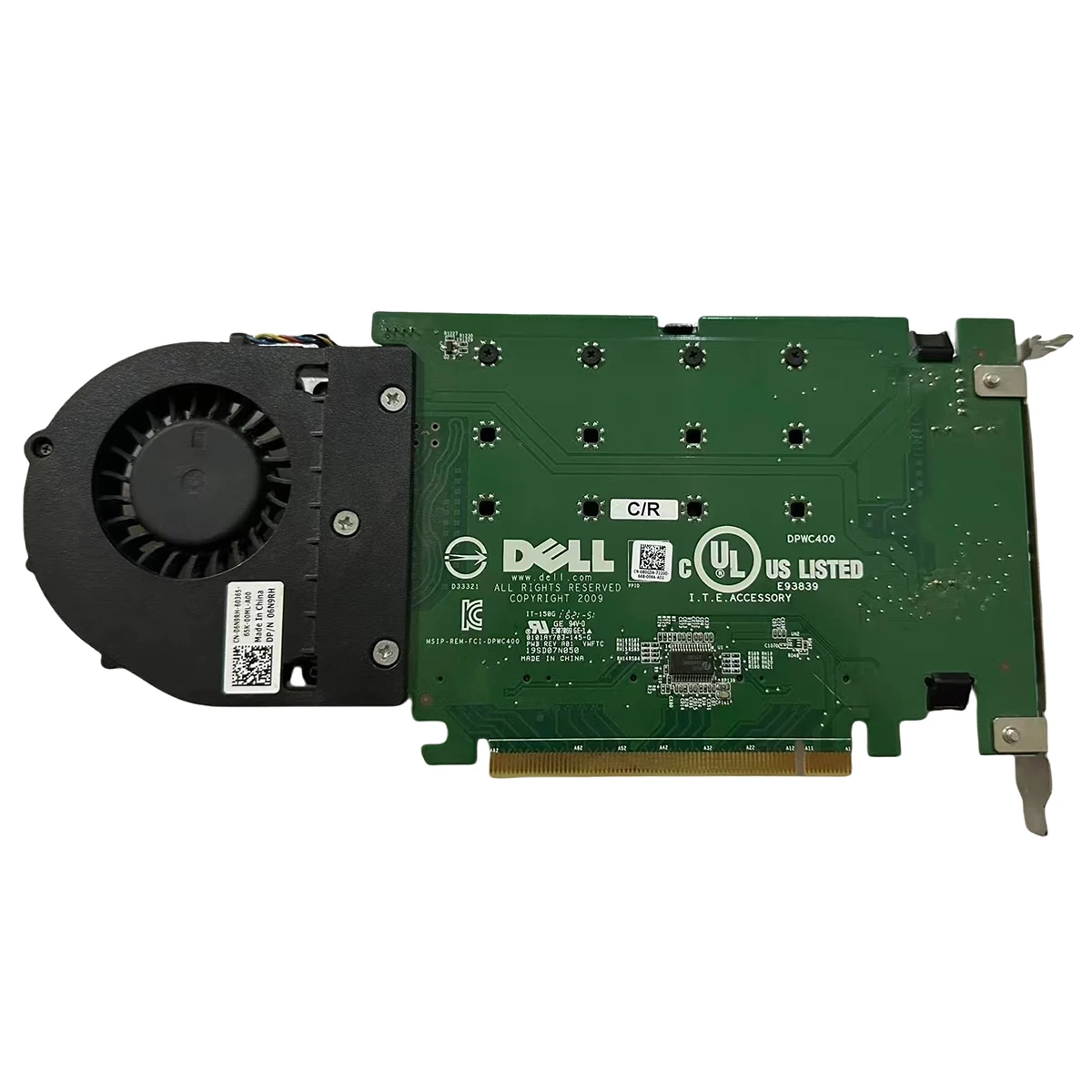 بطاقة DELL 6N9RH رباعية فائقة السرعة Nvme M.2 Pcie X16 الجديدة 06N9RH 80G5N TX9JH 080G5N 0TX9JH