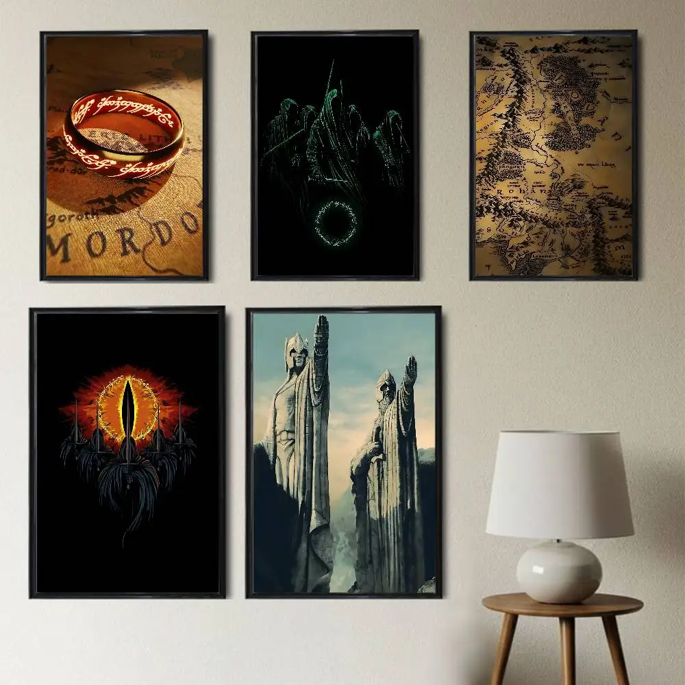 

Ancient movie Lord of the Rings Poster HD Art Sticky Wall Waterproof Home Living Room Bedroom Bar Aesthetic Decoration