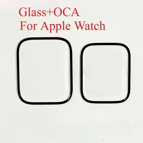 Outer Screen Front Glass With OCA For Watch S4 S5 S6 S7 S8 40mm 44mm 41mm 45mm iWatch LCD Display Broken Glass Repair