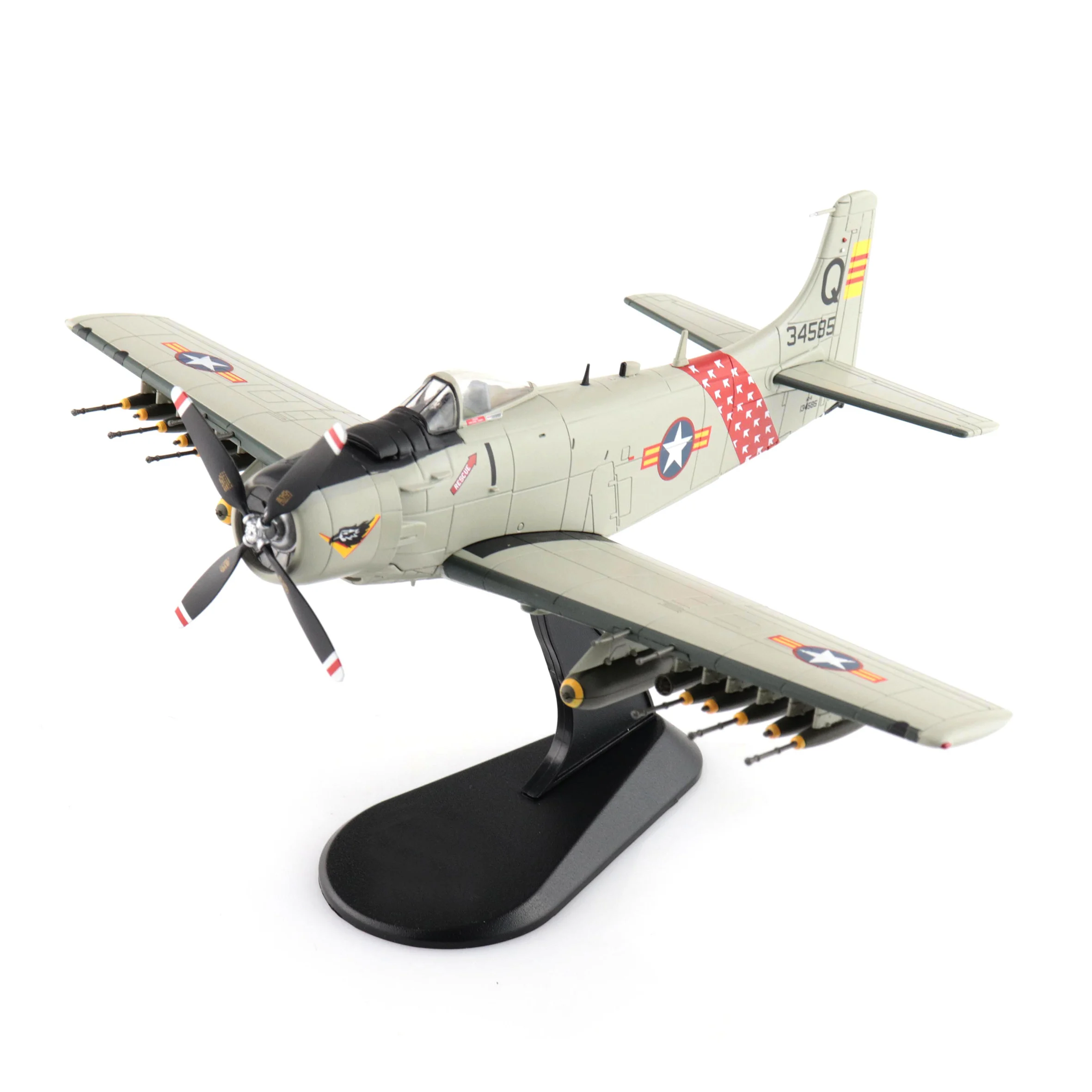 1: 72 HA2921 US A1 A-1H (AD-6) 1st FS VNAF 1963 Fighter Model Alloy Collection Model