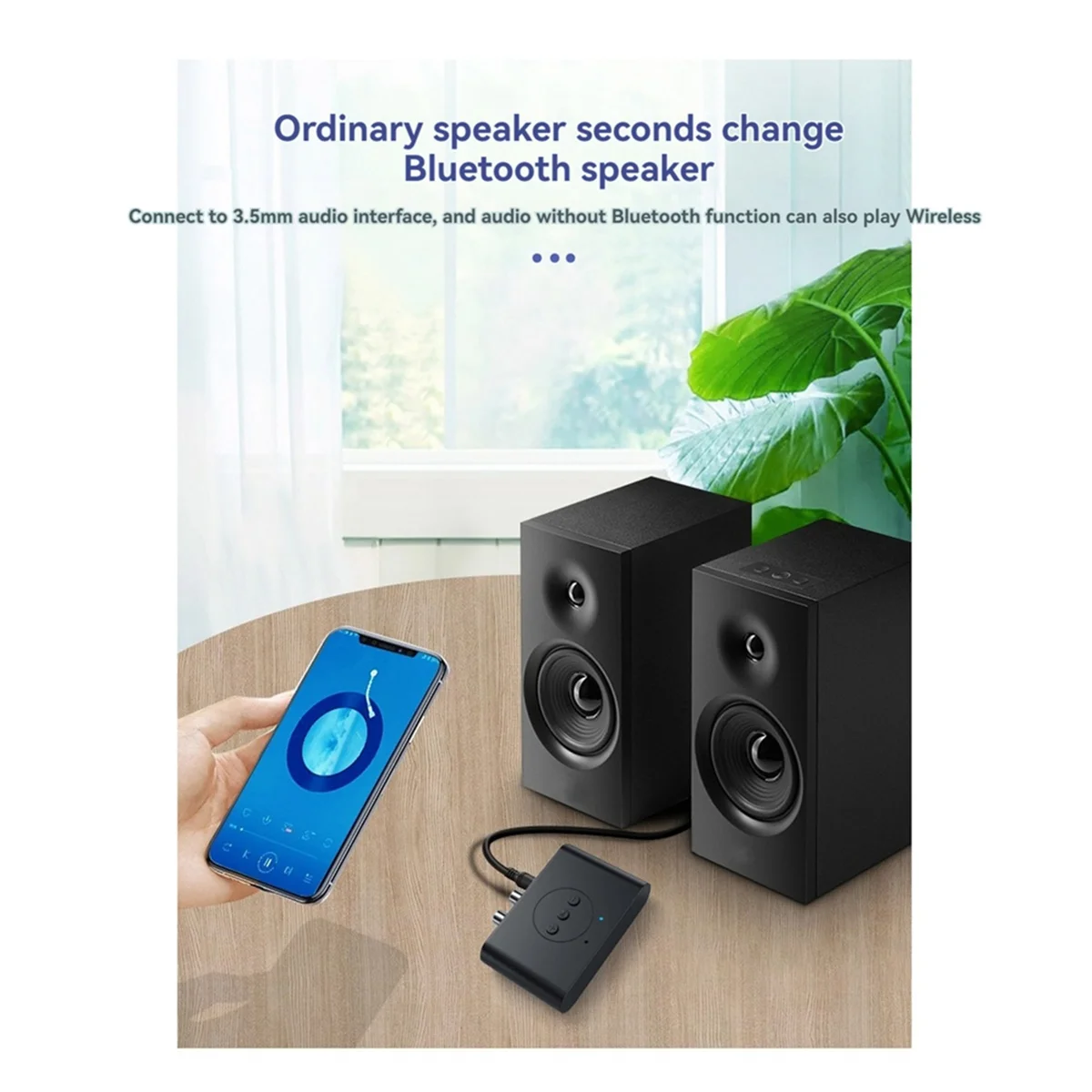 

ABKM Bluetooth 5.3 Audio Receiver NFC USB U Disk RCA 3.5mm AUX USB Stereo Music Wireless Adapter for Car Speaker Amplifier