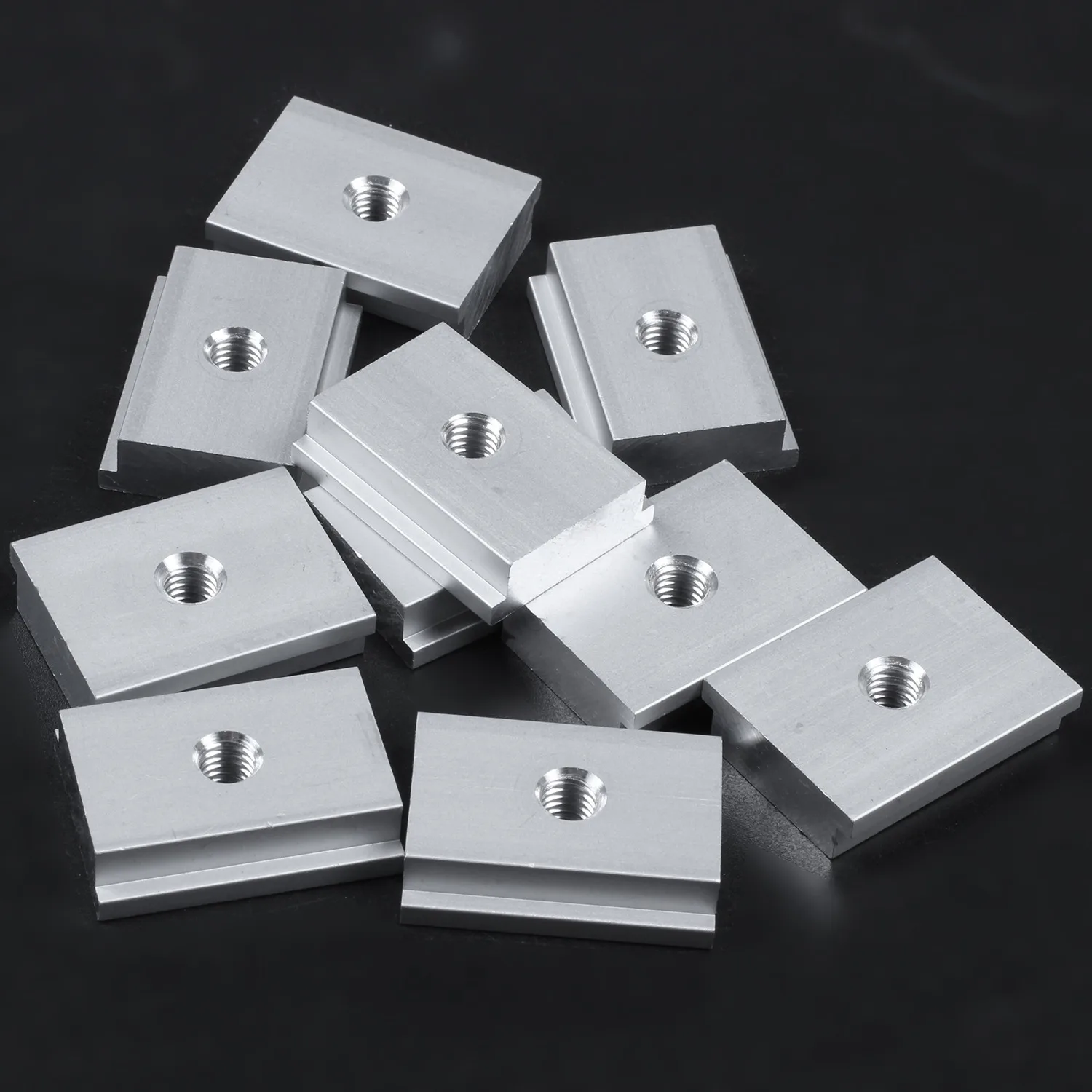 M6 T-Track Slider Sliding Nut Aluminum Alloy T Slot Nut For Woodworking Tool Jigs Screw Slot Fastener 10Pcs