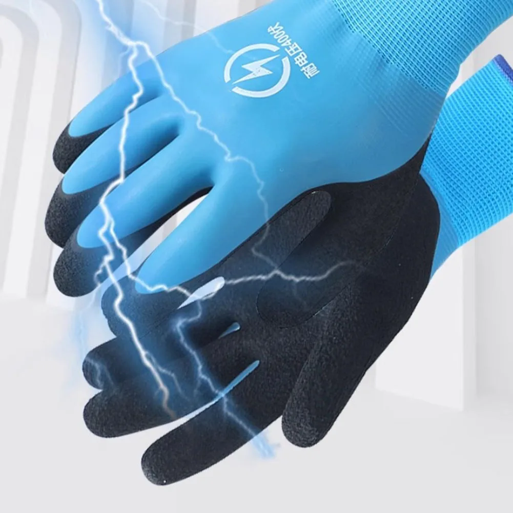 

1pair 400v Insulating Gloves Anti-electricity Protection Gloves Electrician Work Glove Security Protection Supplies