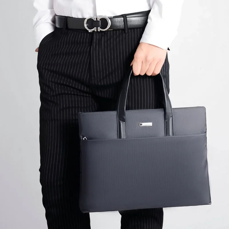 

Business Briefcase Portable Thin Handbag Computer Bag Anti-scratch Luxury Men's Document Meeting Bag 14inch Laptop Bag For Male