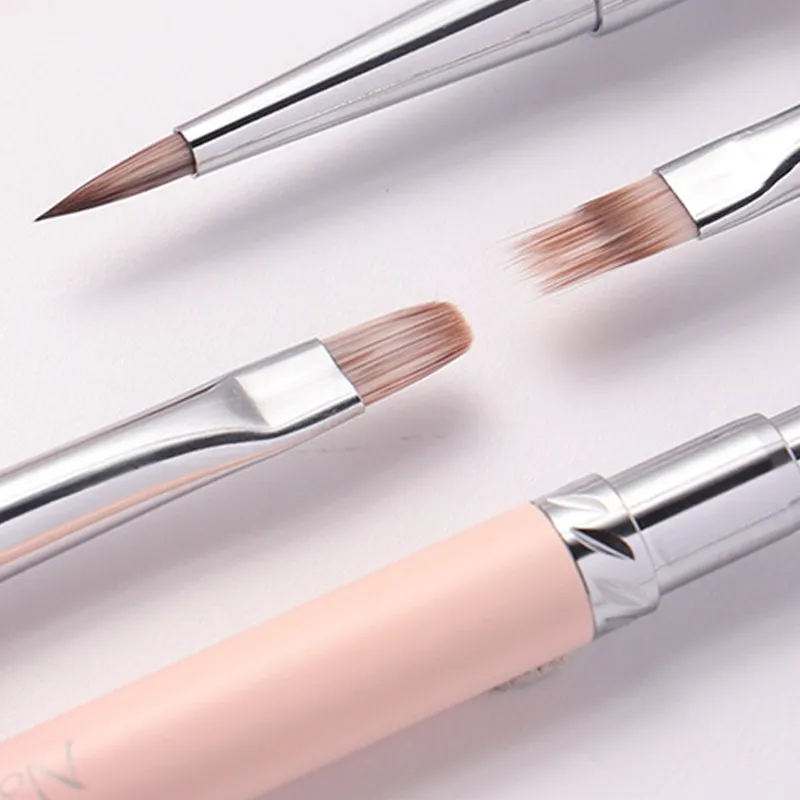 13 estilo rosa gradiente lidar com pincéis de desenho de unhas para linhas de manicure pintura gradiente uv gel extensão construtor caneta de desenho