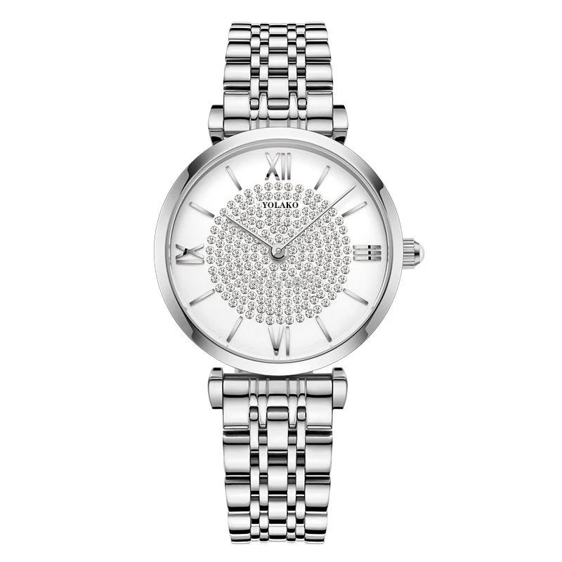 Women Dress Watch Luxury Crystal Watch Quartz Watches Ladies Luxury Women Wristwatch Stainless steel Clock reloj mujer