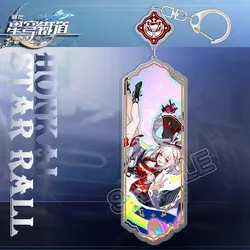 New 2026 Honkai: Star Rail Yao Guang Sparxie Ashveil Keychain Cartoon Anime Strip Pendant Keyring Backpack Jewelry Cute Gift