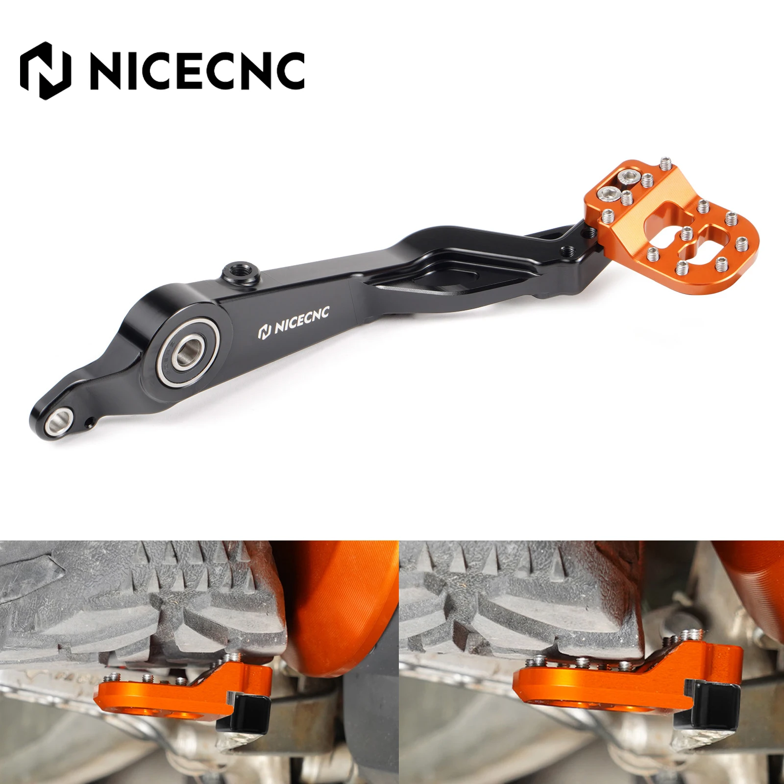 

For KTM 390 250 Adventure 2020-2024 Adjustable Rear Brake Pedal Lever Step Tip Plate 390 Adventure 250 Adventure 2021 2022 2023
