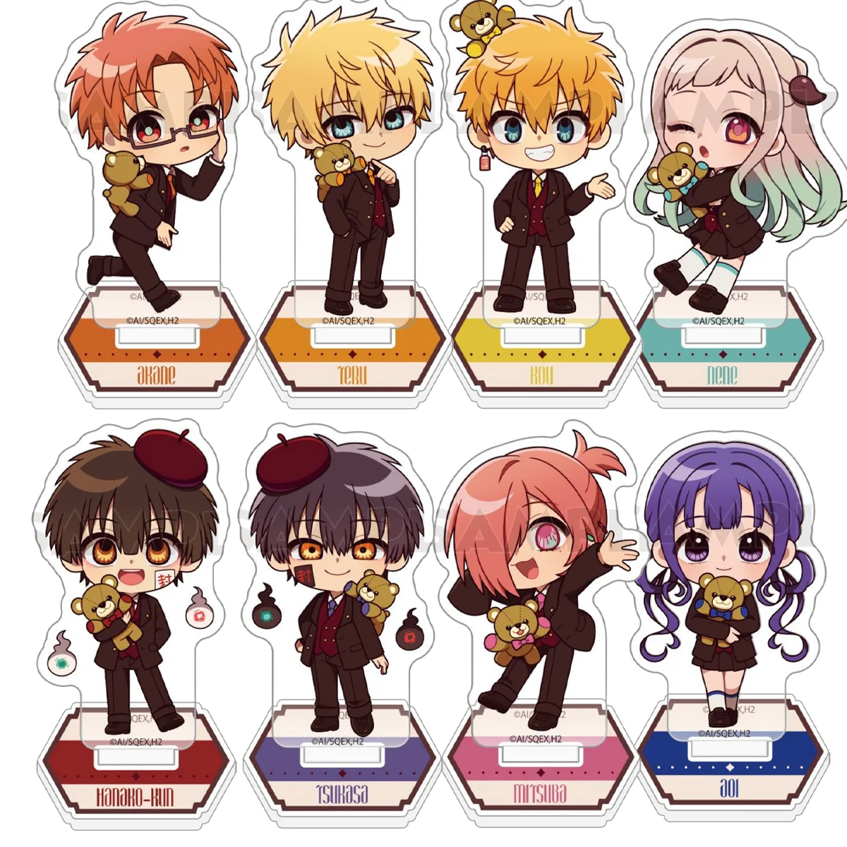 Anime Toilet‑Bound Hanako‑kun TBHK 10cm Acrylic Stand Combo Halloween Present Table Display Otaku Decor Desk Ornament Keychain 3