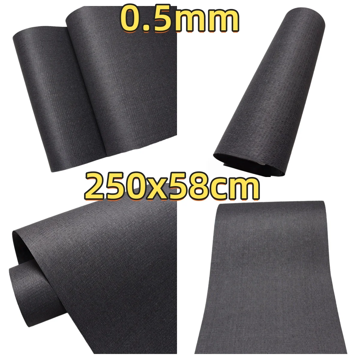 Nongkat Reconstituted Wood Veneer, 0.4-0.5mm, 250x58cm, For Tabletop Decoration & Furniture Refinishing.