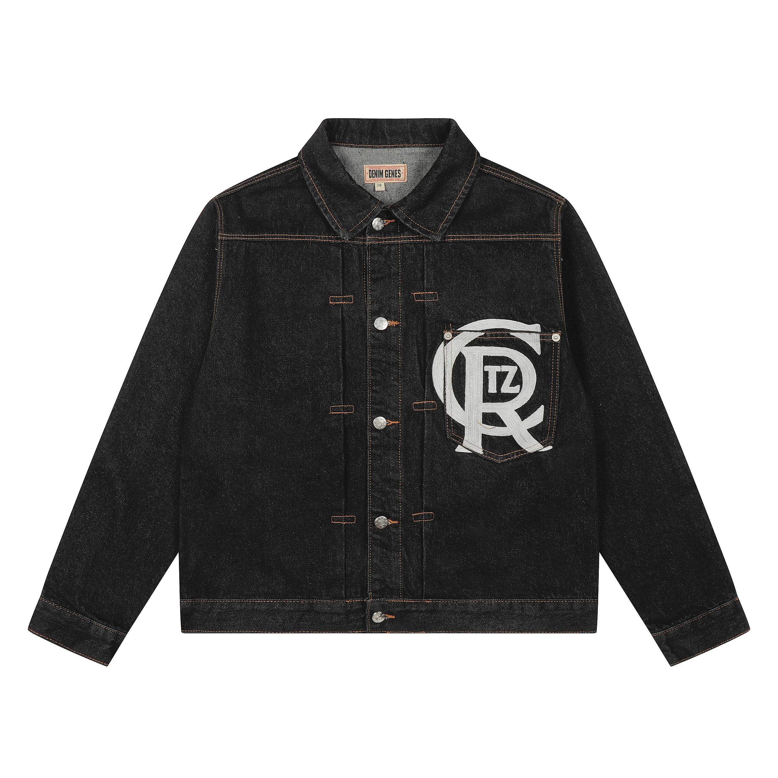 Los Angeles Limited Edition Devil Island bestickter großer R-Buchstabe Ins Sle Denim Jaet Jugend-Freizeitkleidung für alle Jahreszeiten