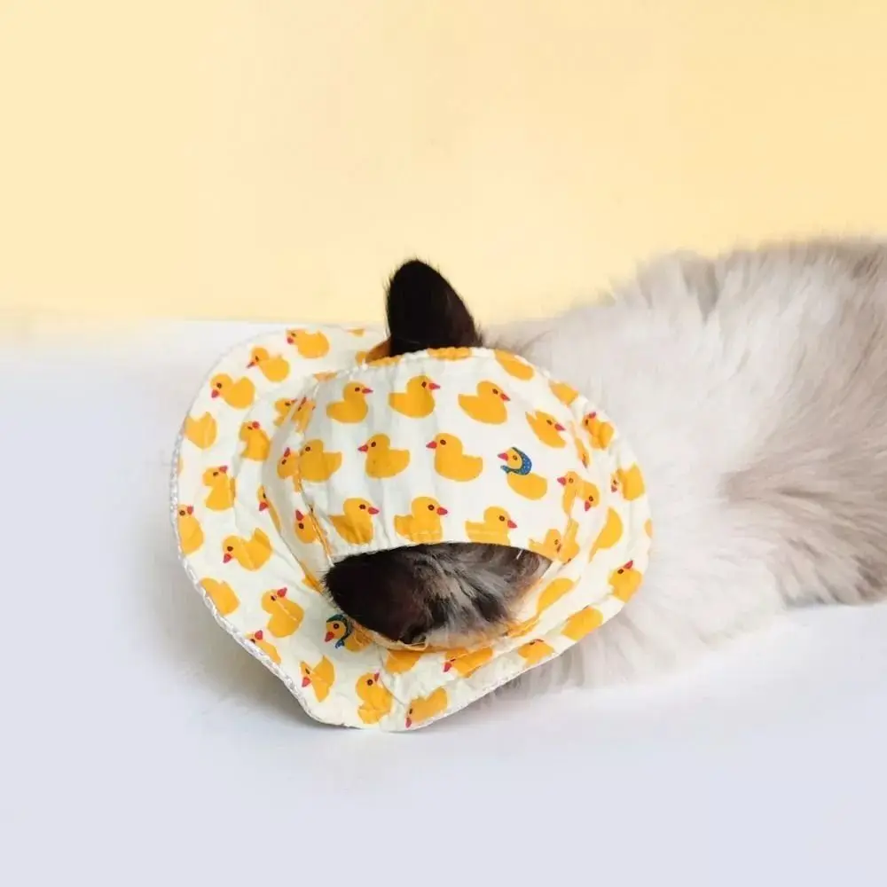 High-quality Adjustable Pet Sun Hat Cat Dog Breathable Dog Sunshade Hats Outdoor Travel Pet Fisherman Hat