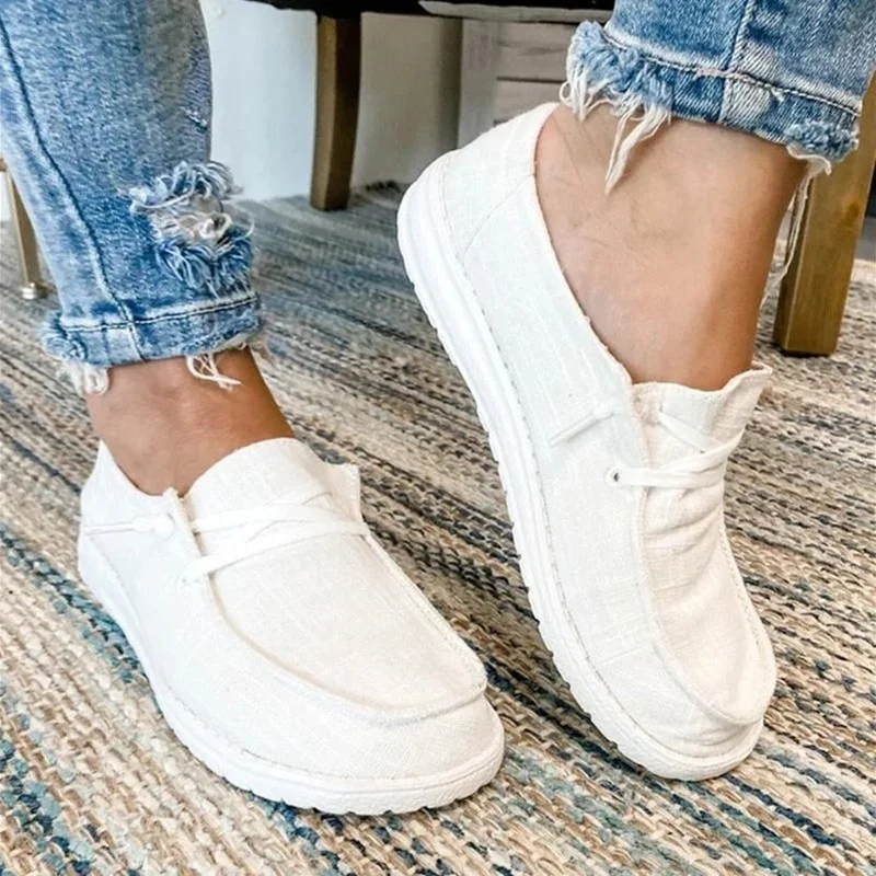 

Women Flats New Summer CanvasCasual Shoes Ladies Slip on Loafers Breathable Canvas Sneakers Fashion Mocassin Femme Plus Size