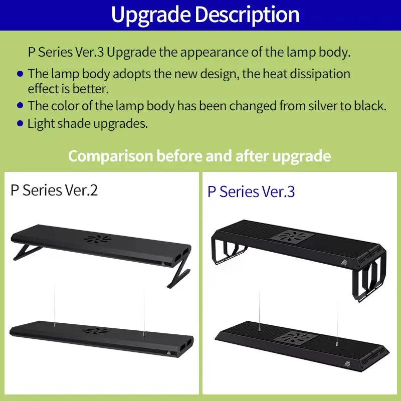 P600/P900/P1200Pro Ver.3 Full Spectrum Planted Grass Growth Light RGB+UV For Aquatic Aquascaping Freshwater Aquarium