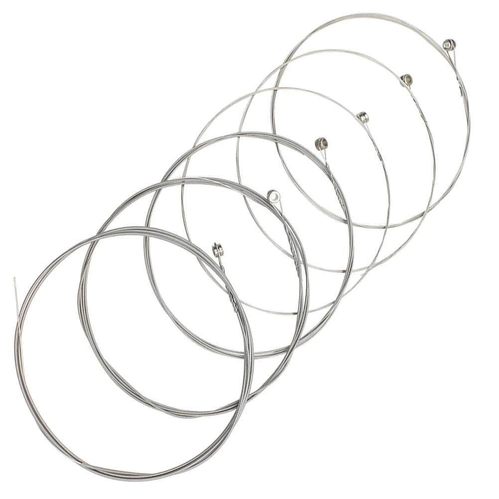 

6 Pcs Nickel Alloy Strings Electric Guitar Accessories Stainless Steel Replacement Parts Optimum Performance Guitar Strings