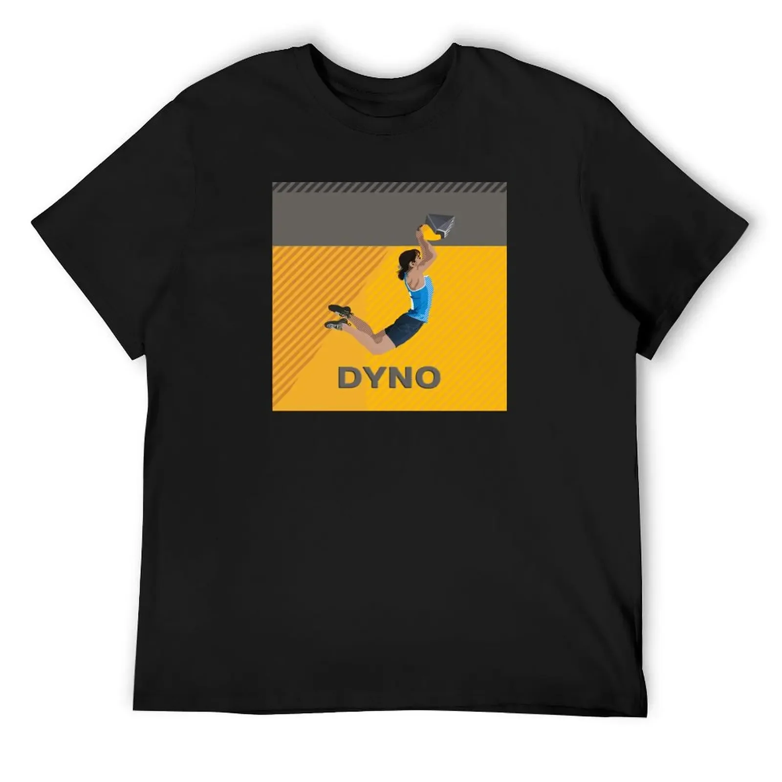 

Dyno (grey-yellow) T-Shirt tops customs shirts graphic vintage t shirts mens t shirts top quality