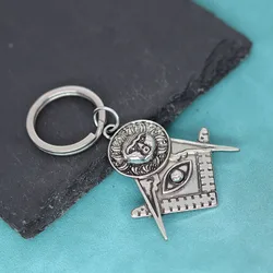 Masonic Sun Pendant Keychain For Men Women Slavic Keyring Knights Templar Solar System Symbol Key Chains Amulet Jewelry Gift