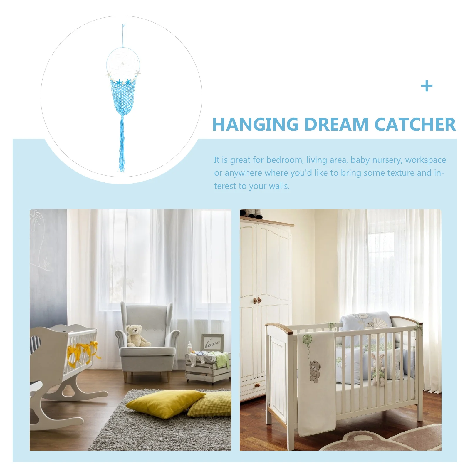 

Catcher Decoration Wall Art Pendant Beautiful Design for Bedroom Living Area Nursery Home Decor