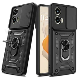 Case For Motorola Moto Signature Edge 70 Fusion G67 G86 60 Pro Camera Lens Cover Phone Case Ring Stand rotate Cover