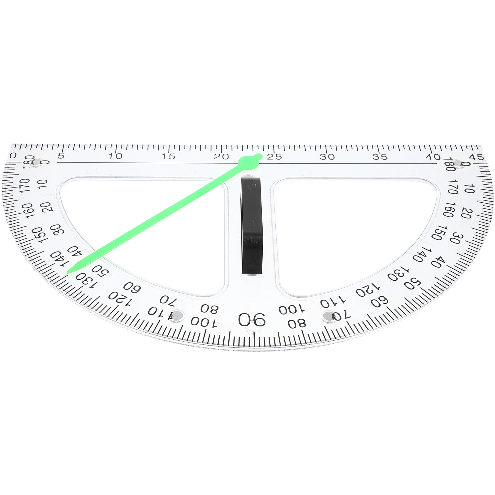 

Transparent Magnetic Math Protractor Half Circle 180 Degrees Angle Measuring Tool Multifunctional Ruler Teacher Supplies Drawing
