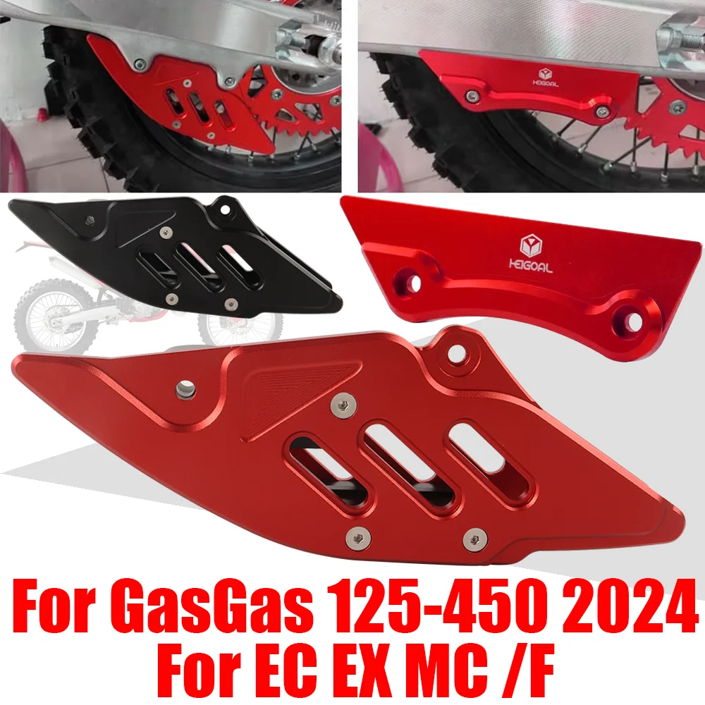 For GasGas Gas Gas EC EX MC 125 250 300 350 450 250F 350F 450F 2024 Motorcycle Rear Chain Guide Slider Protector Swingarm Guard