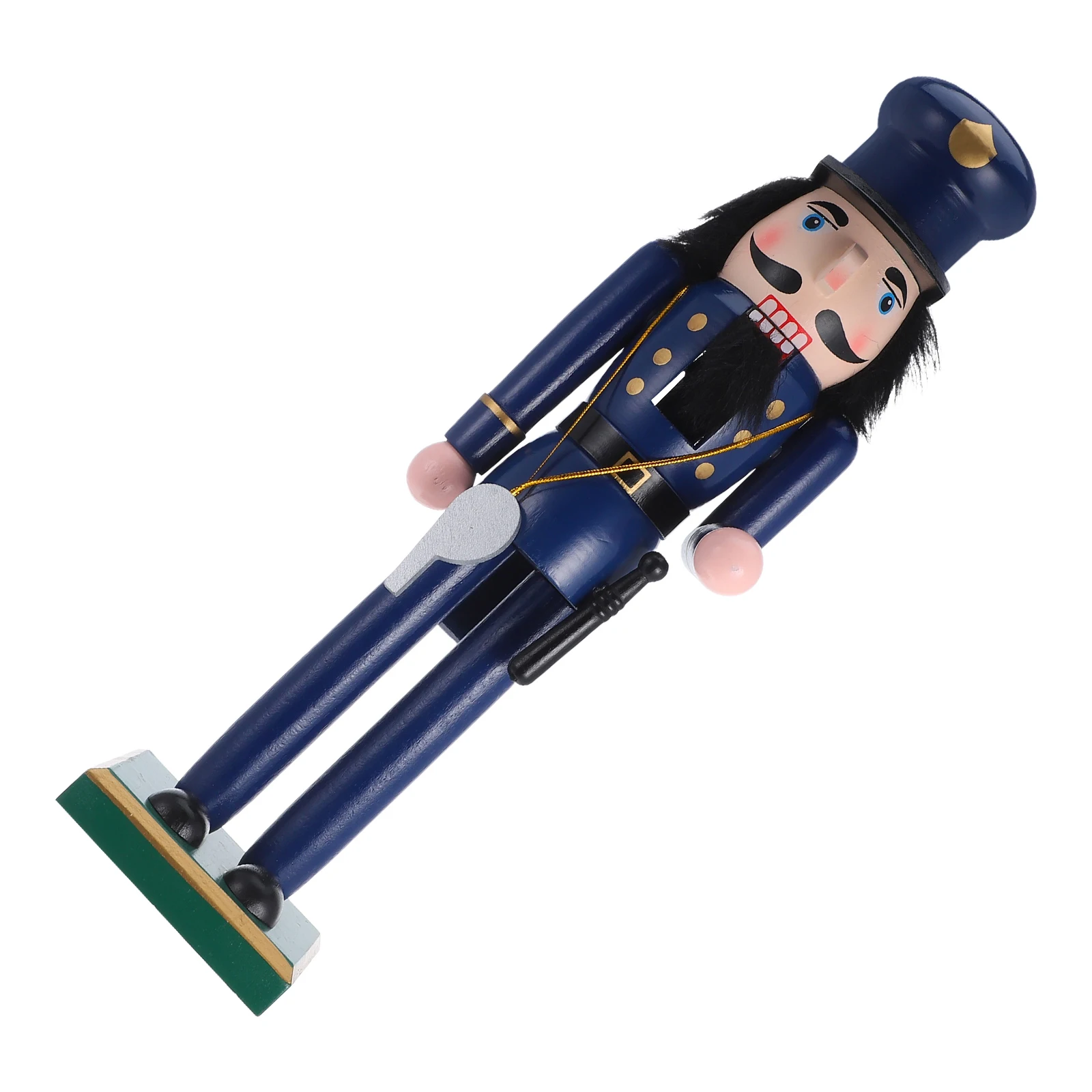 

Christmas Wooden Police Nutcracker 36cm Traditional Table Centerpiece Xmas Desktop Decoration Christmas Nutcracker Figures