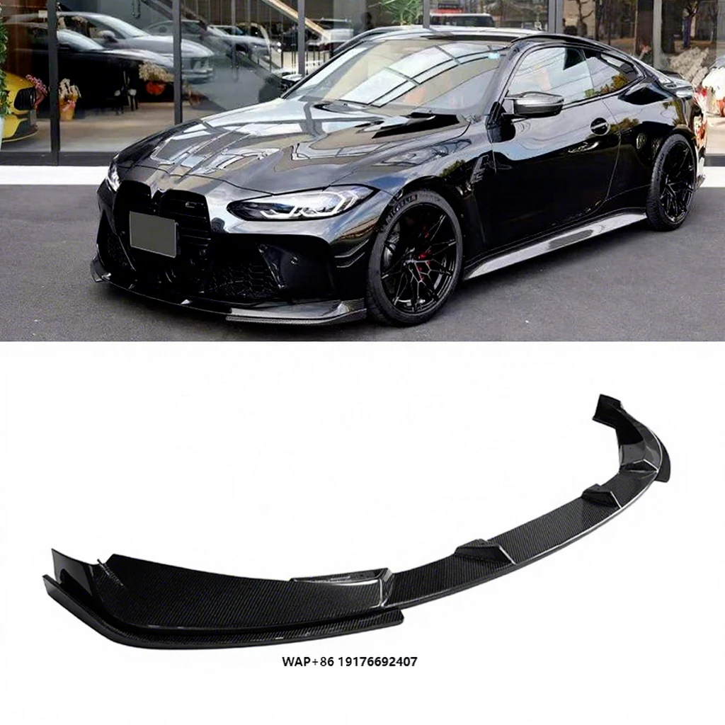 

3D Style Carbon Fiber Front Bumper Lip forBMW G82 M4 2021-2022 Front Lower Lip Splitter Spoiler Car Parts Bodykit