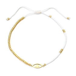 ZMZY Cute Charm Evil Eye Bracelet Jewelry for Women Miyuki Seed Beads Dainty Simple Bracelets Pulseras Mujer Moda Jewellery
