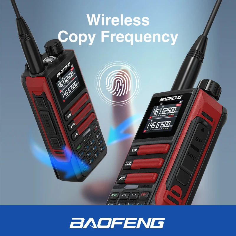 BaoFeng UV16M V2 Multi-band WalkieTalkie IP67 Wireless frequency replication USB-C Charger UV16 Long Range FM Radio Transceiver