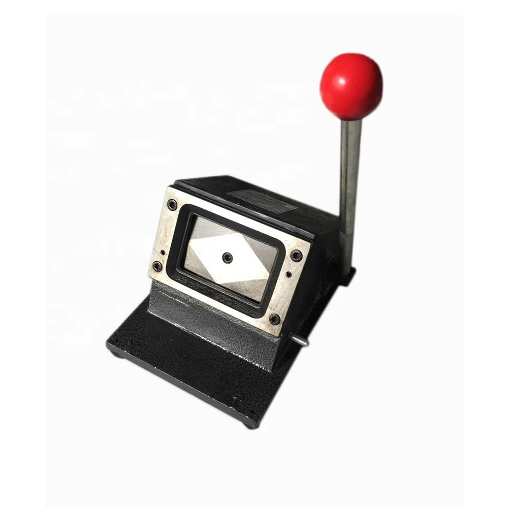 Manual Table-top Photo ID Card Cutter For Passport 90*55mm Round Corner