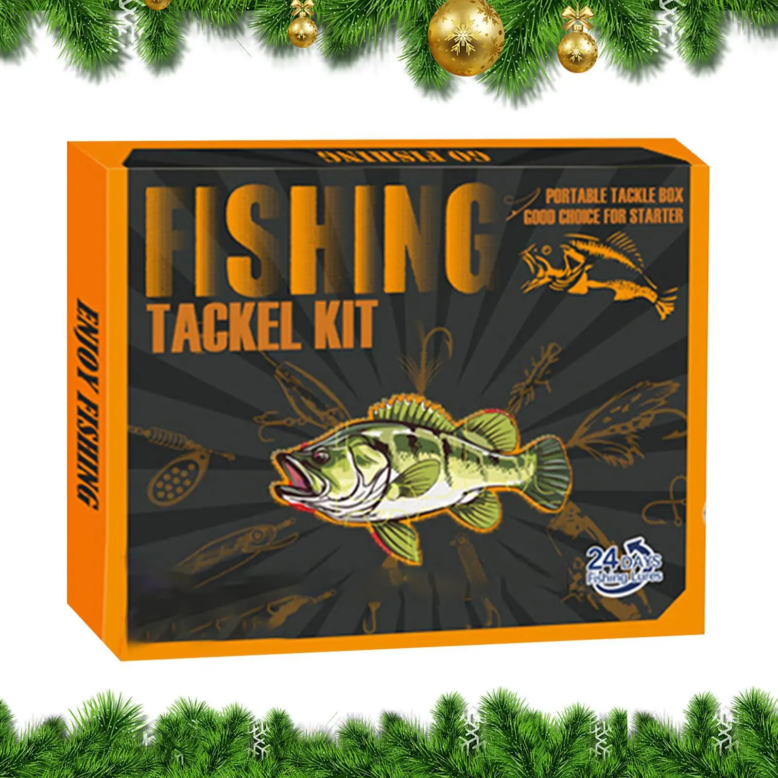 

Christmas Advent Fishing Lure Calendar Freshwater Realistic Tackles 24-Day Advent Countdown With Fishing Lures For Family