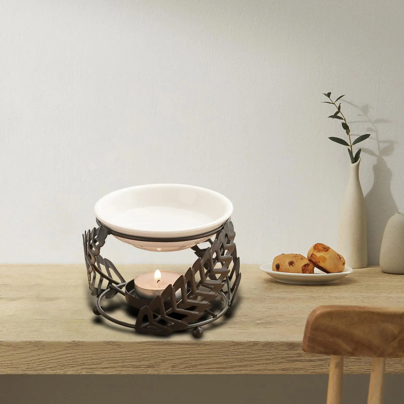 เชิงเทียน Tealight 50ml น้ํามัน Aroma Diffuser ทําด้วยมือสําหรับห้องนอนทนทาน