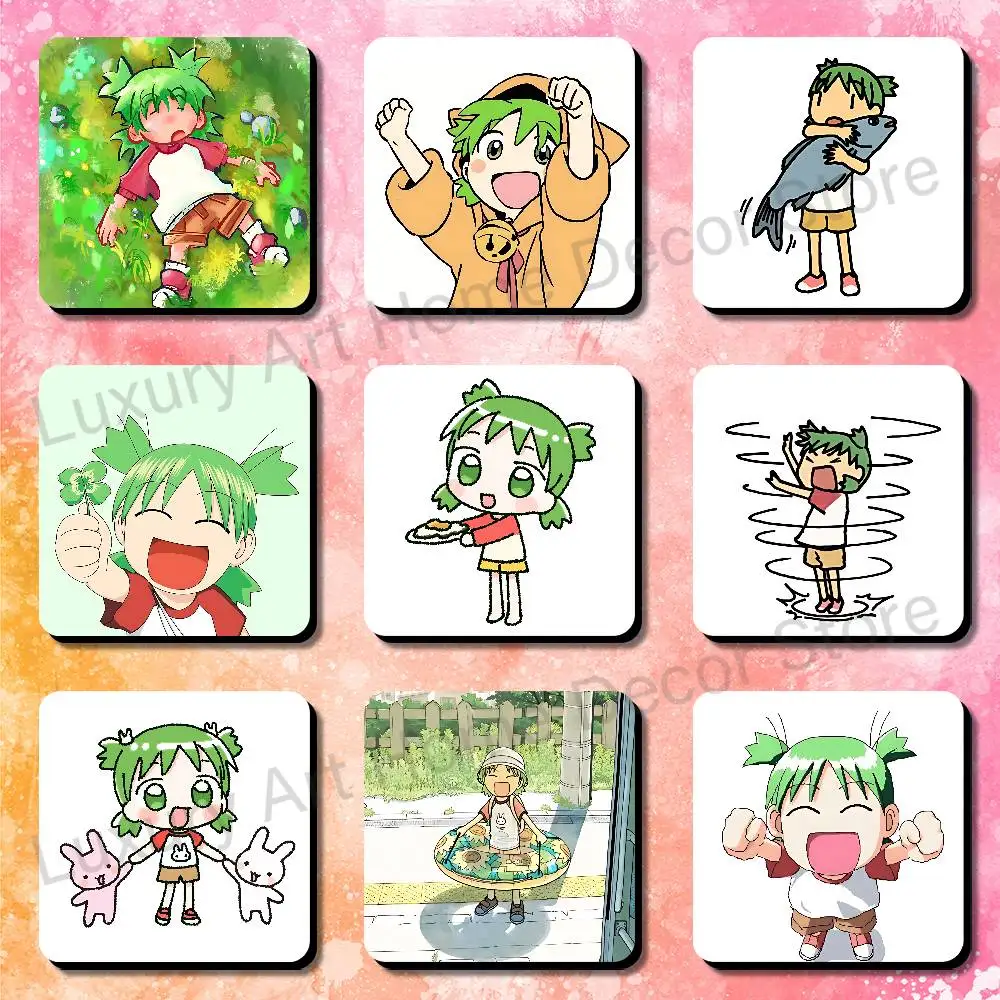 Y-Yotsuba Cute K-Koiwai Creative Round Square Fridge Magnet Magnetic Stickers Refrigerator Decoration DIY Ornament Gift