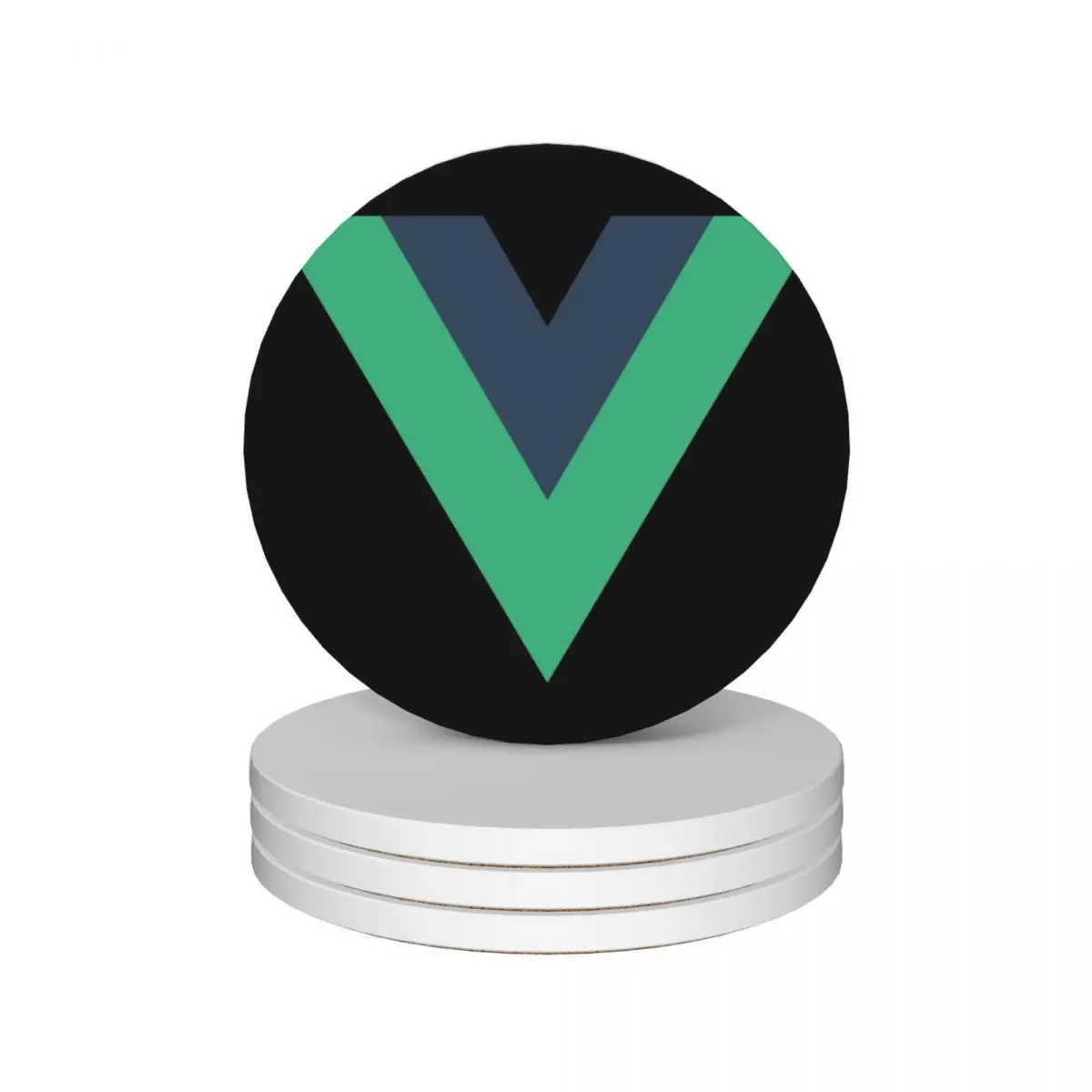 

Vue Vue JS Ceramic Coasters (Set of 4) ceramic customized for drinks aesthetic cute cup Coasters