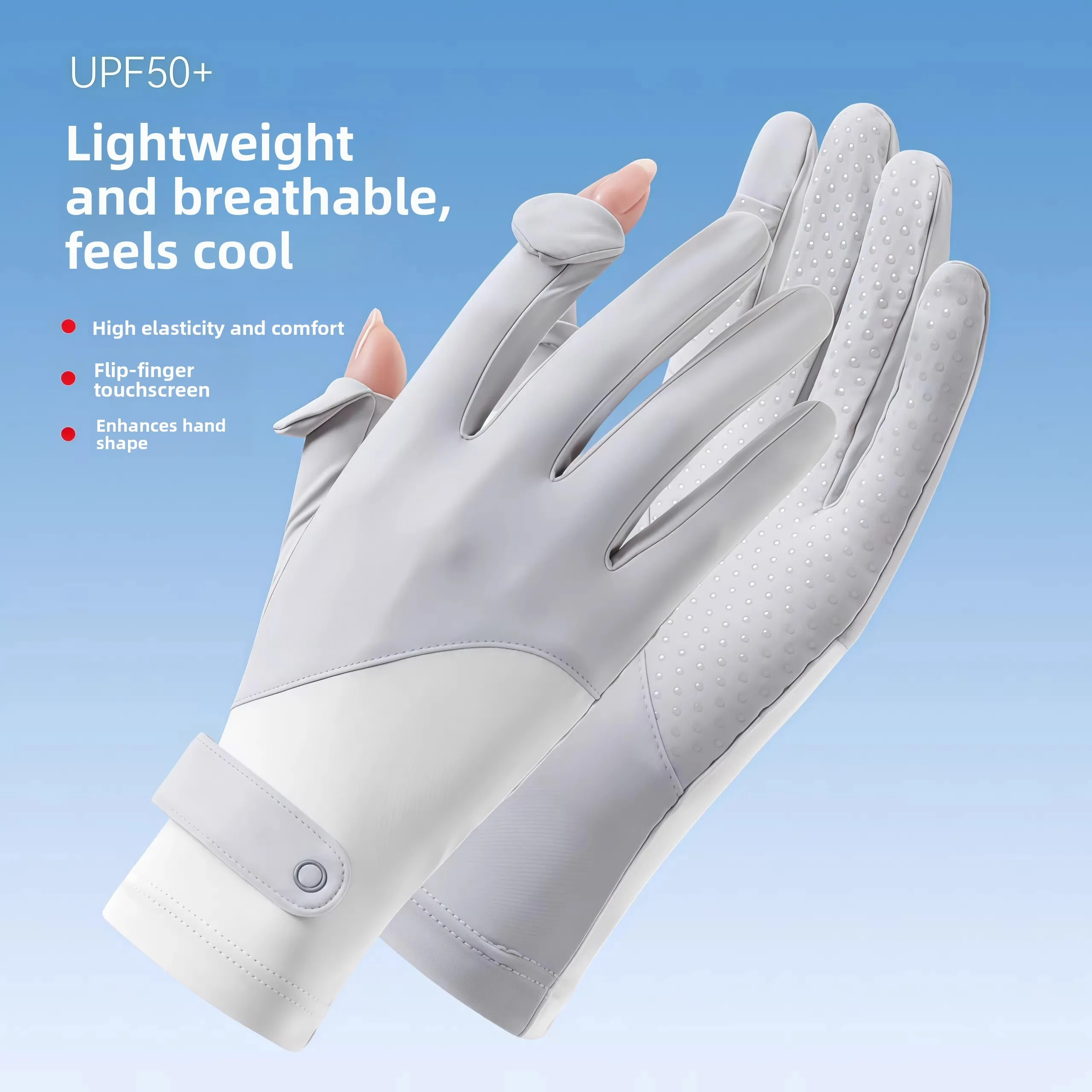 Women's Hiking Climbing Gloves Outdoor Professional Sun Protection Ice Silk Anti-slip Wear Resistant Lightweight Sport Fitness