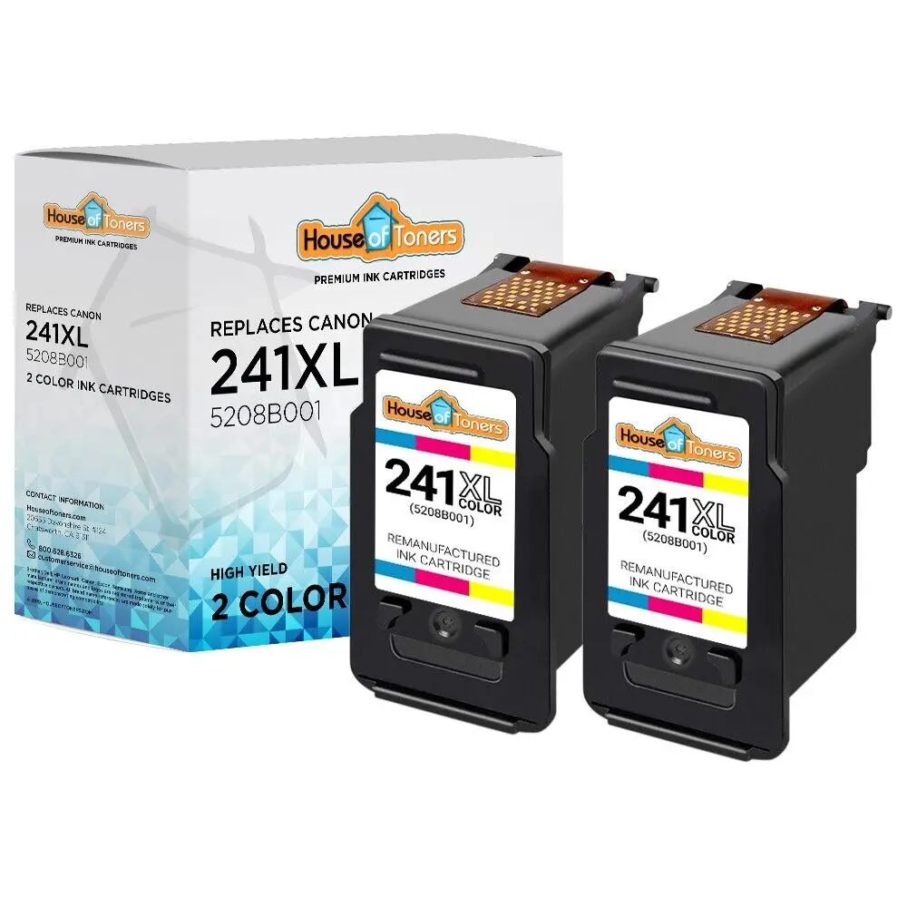 2pk CL241XL CL-241 XL ตลับหมึกสีสำหรับ Canon PIXMA MX392 MX432 MX439 MX452