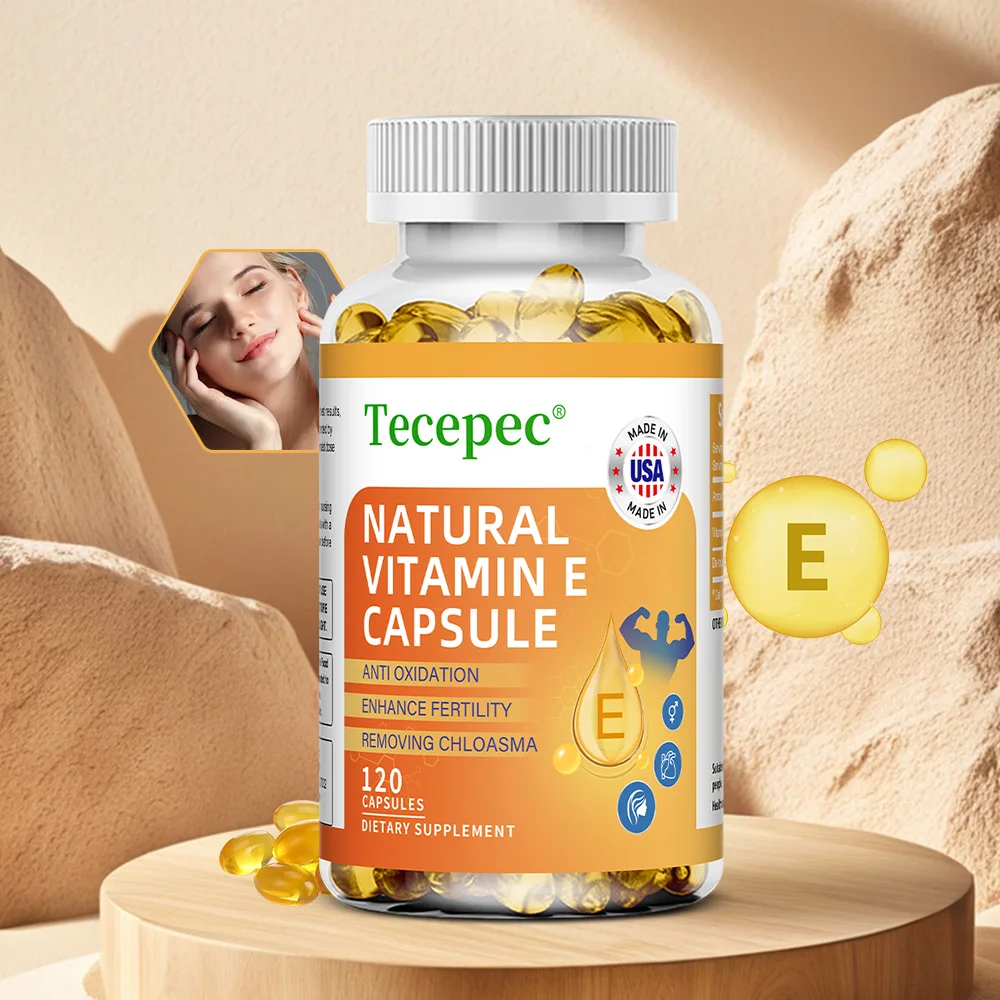 

Vitamin E Capsules Helps Blood Birculation and Antioxidant & Brightens Skin Tone Daily Vitamin Supplement Beauty Health