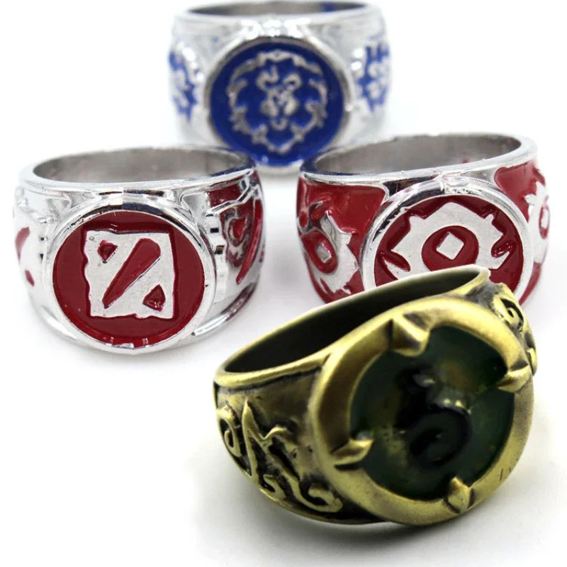 Popular Game Peripheral Accessories Alliance Tribal Logo Ring Dota Accessories Cosplay Costumes DIY Props Comic Exhibition Gifts