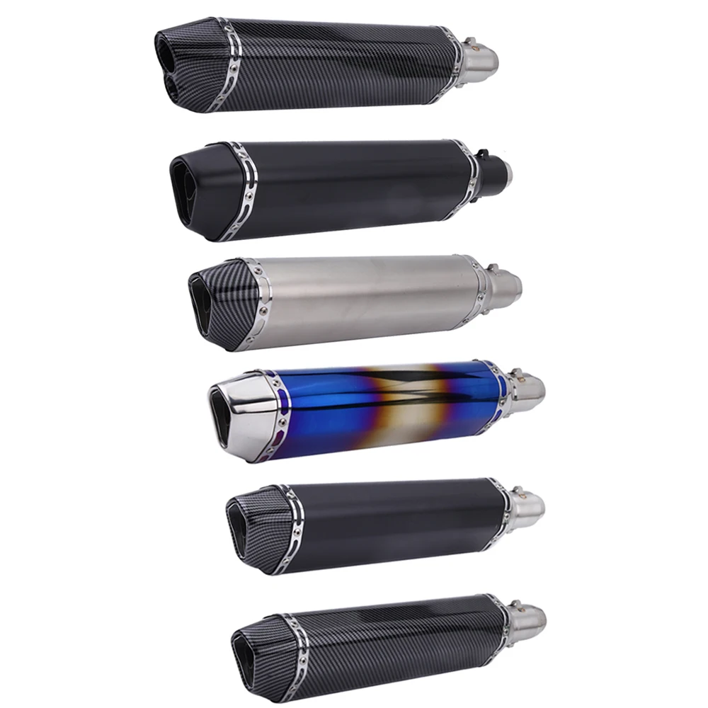 Mofles de alto rendimiento de 470 mm, escapes para motocicleta, silenciador de escape para SUZUKI Kawasaki NINJA 650, TMAX 530, TMAX 500
