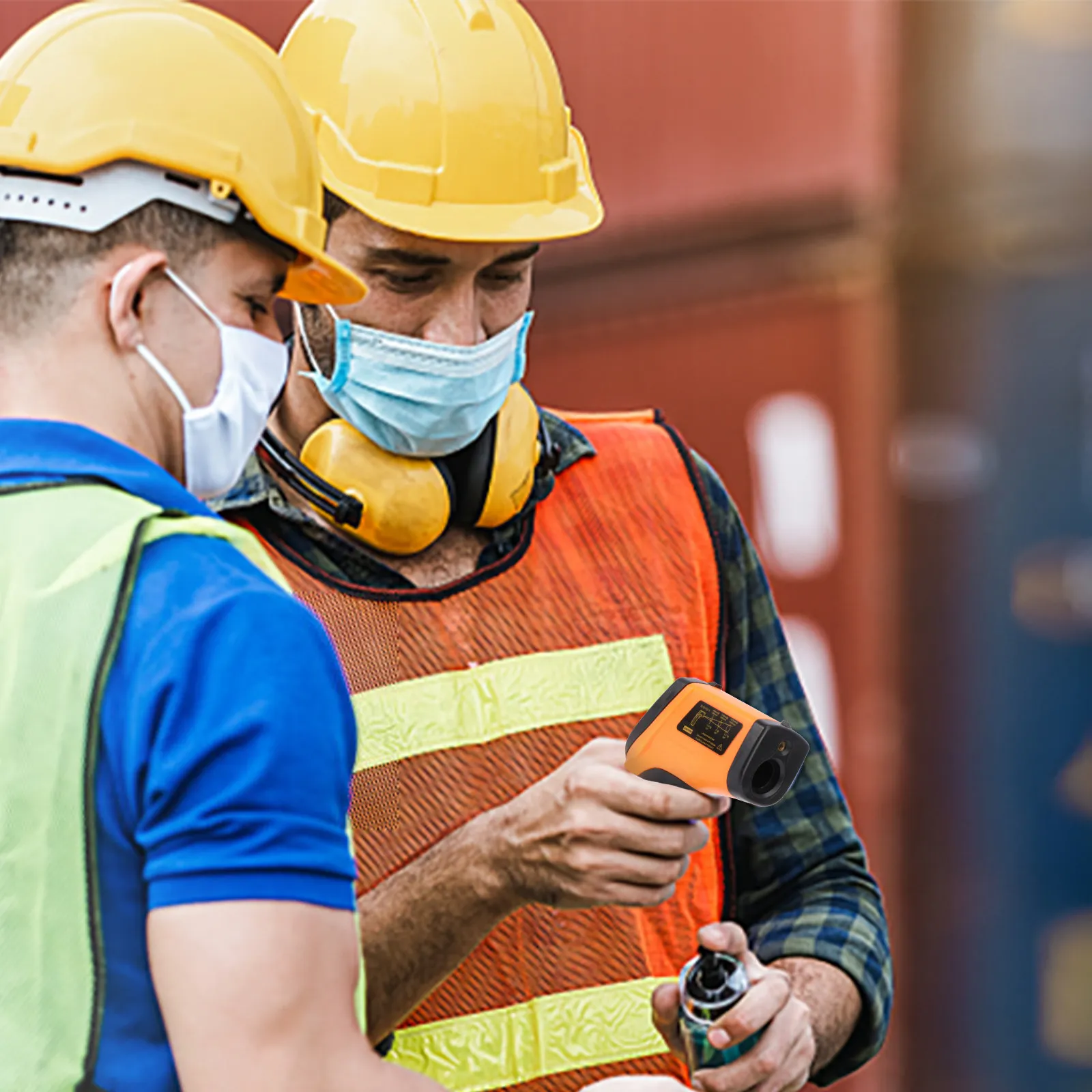 Thermometer Digital Forehead Non Contact Handheld Celsius Fahrenheit Temperature Measurement LCD Display Data Retention