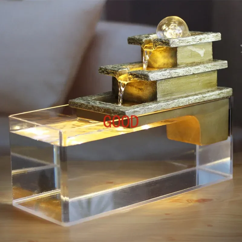 Fish Globe Sala de estar Pequeño Mini Escritorio Pasillo Anillo Rectangular