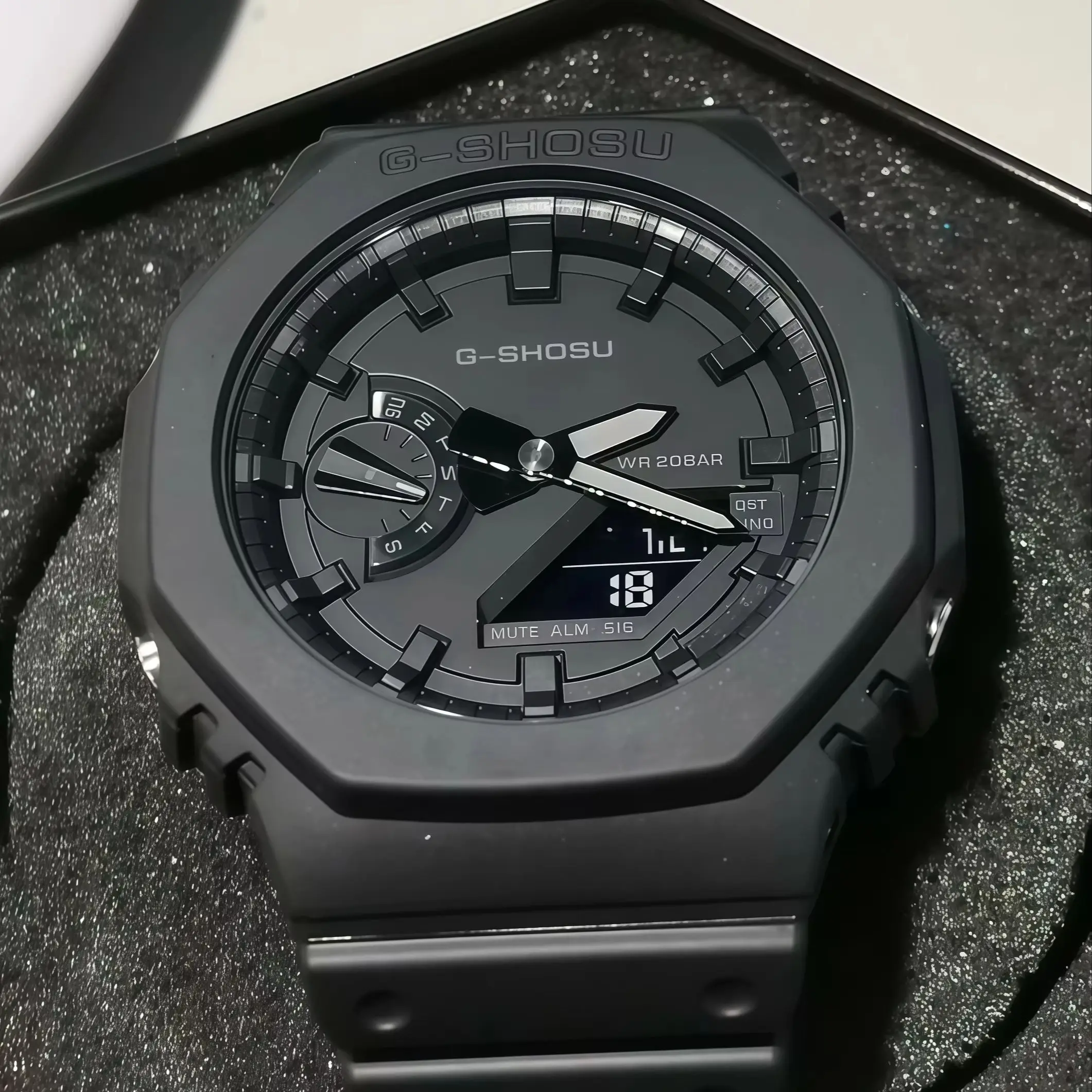 Unisex Sports Digital Watch—Full-Featured, World Time, LED Auto-Light When Raised