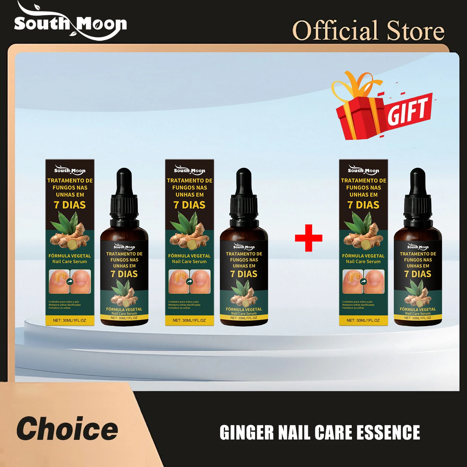 

South Moon Ginger Nail Care Essence Prevent Agnail Reduce Cuticle Strengthen Nourish Improve Nutrition Hand Feet Nails Treat Oil