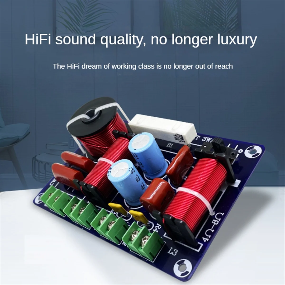 

2PCS 3-Way 250W 850/5200Hz Frequency Divider DIY Speaker Filter Circuit Treble Medium Bass Hifi Stereo Audio Crossover