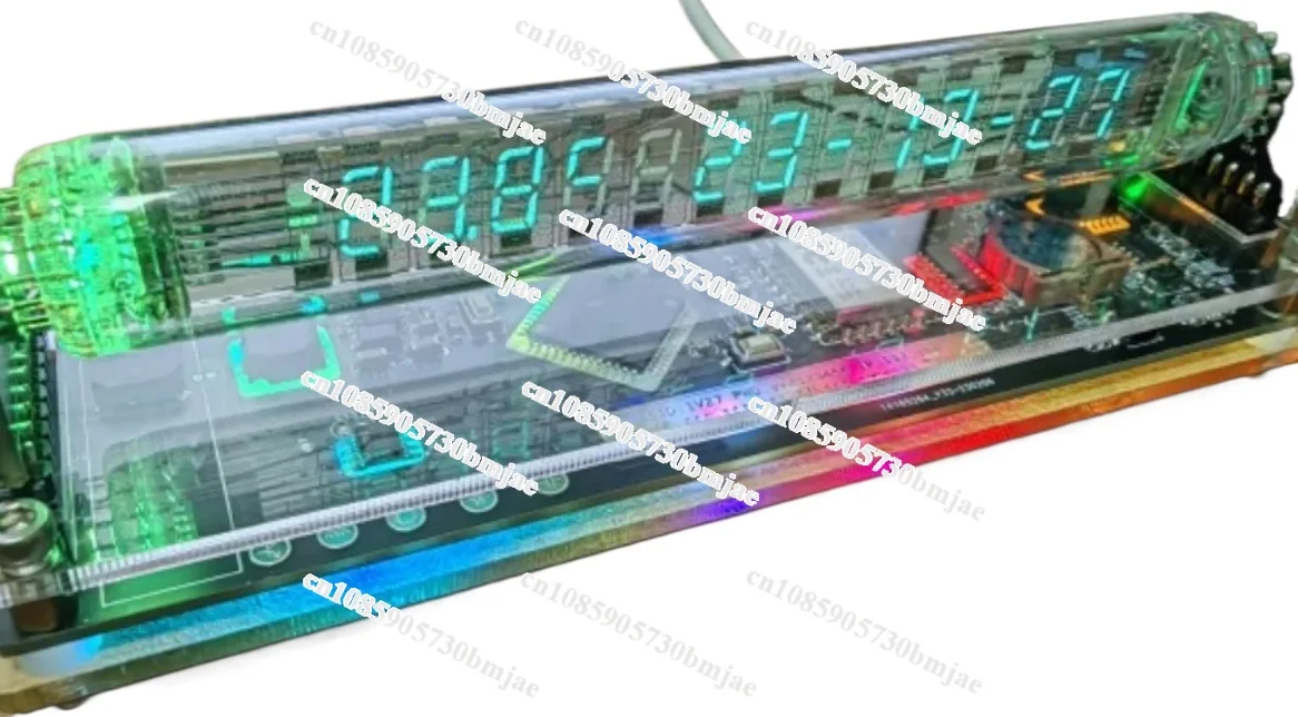 

Fluorescent tube iv27 clock iv18 Cyberpunk retro clock VFD