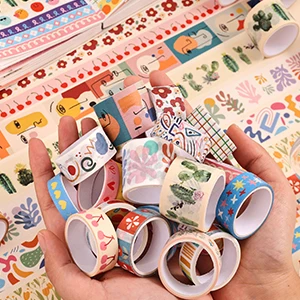 35 Rolls Washi Tape Set, Colorful Cute Floral Writable Decorative Tapes for Scrapbooking and Journaling view 5