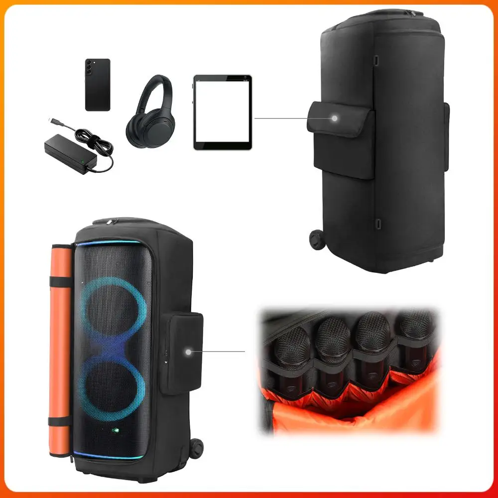 Capa Protetora Acolchoada Antiderrapante Dupla Face para JBL Partybox 720 - Bolsa de Armazenamento Resistente ao Desgaste para Acessórios de Caixa de Som