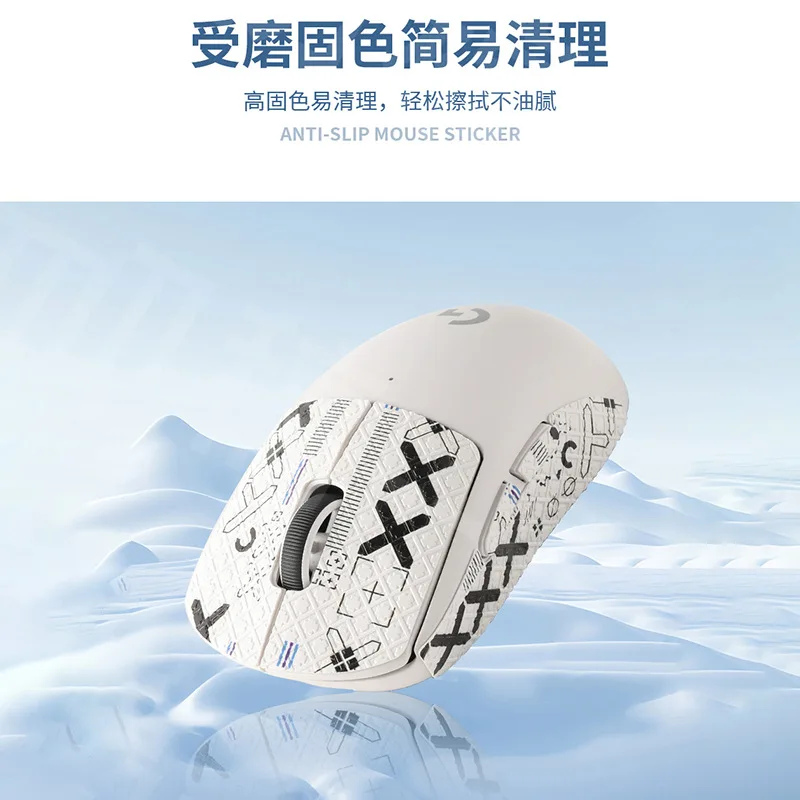 Cinta de agarre para ratón, pegatina antideslizante para patín, succión de sudor, pegatina antideslizante para ratón inalámbrico superligero Logitech G Pro X