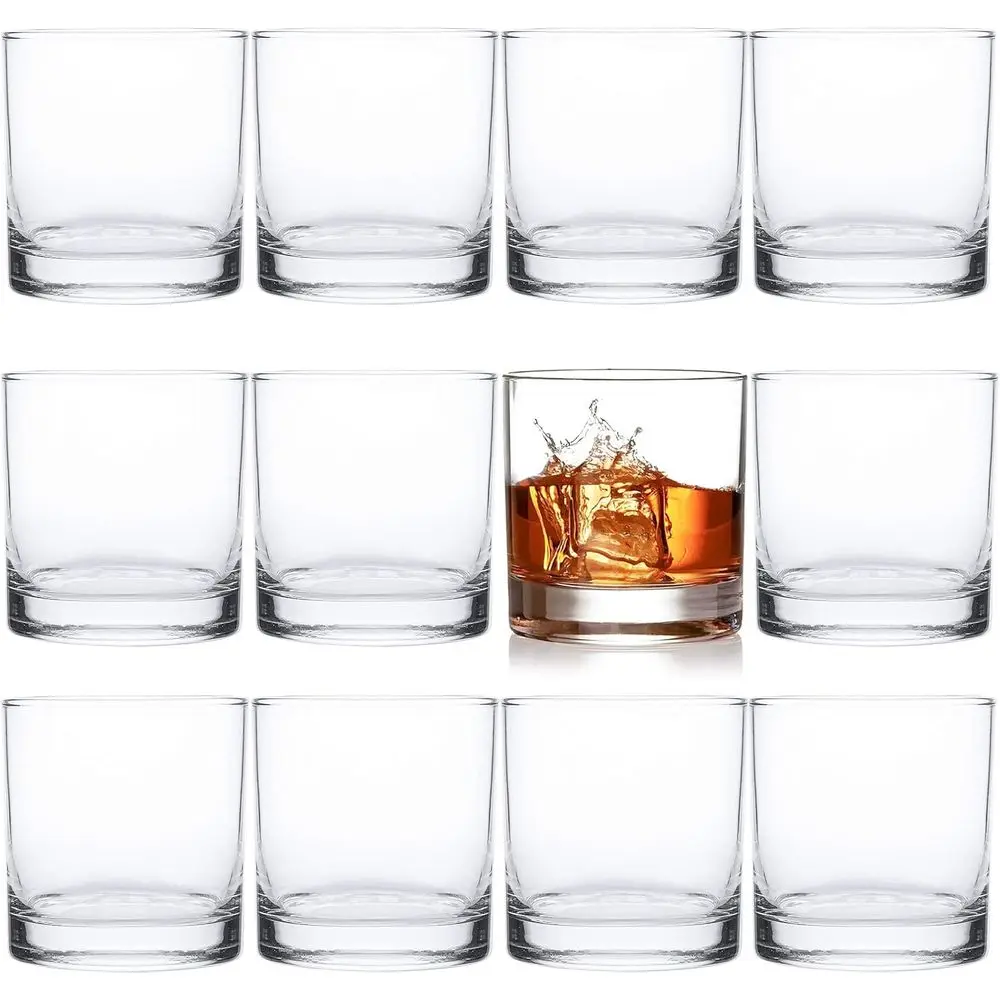 

Набор из 12 стаканов для виски Double Old Fashioned, 10 унций, идеально подходят для шотландского виски, бурбона, коктейлей, напитков, воды