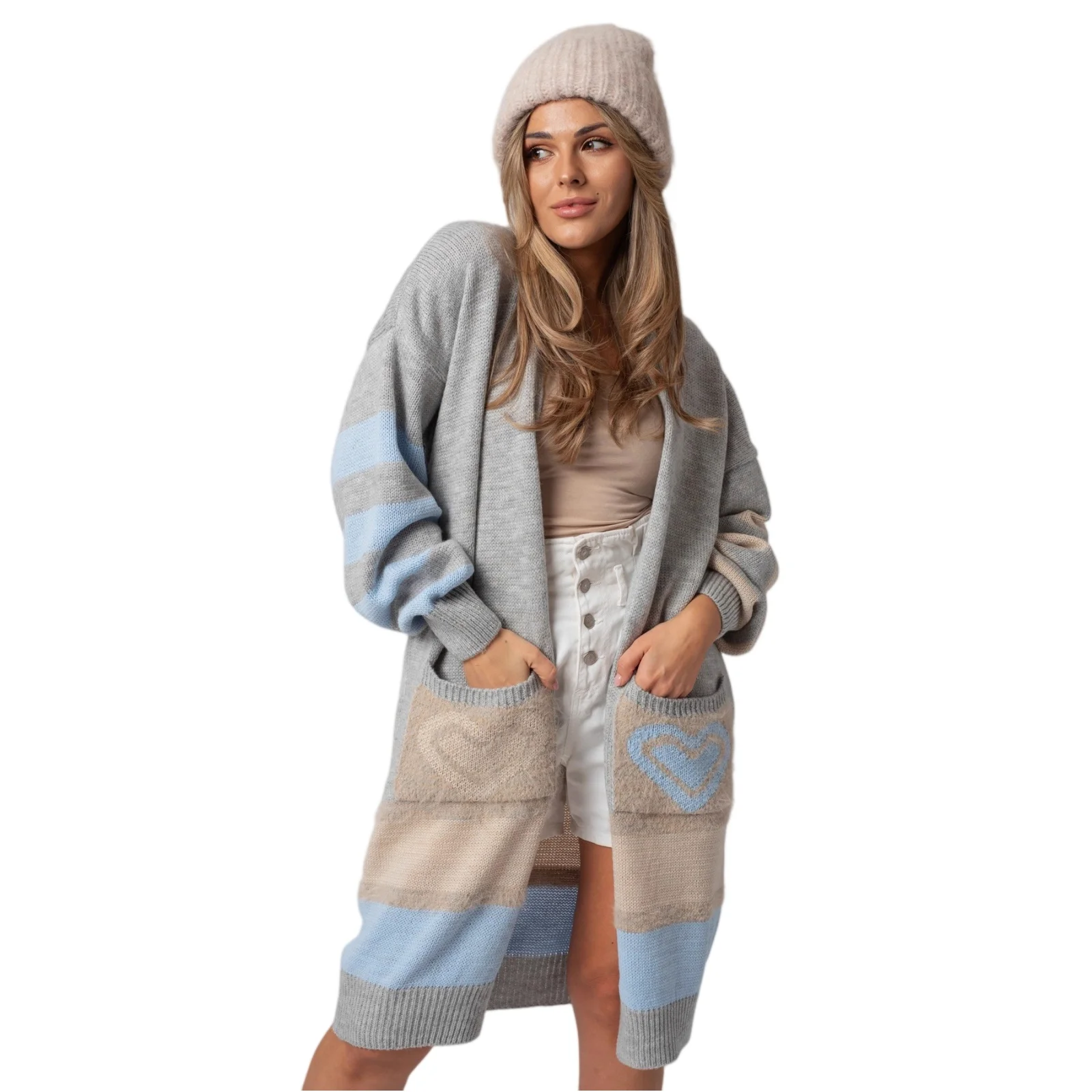 

Popular Comfortable Retro Fashion Long Cardigan Sweater Daily Casual Minimalist Cardigan Coat Women's Winter Clothing Dress up